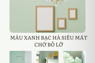 MÀU XANH BẠC HÀ SIÊU MÁT CHỚ BỎ LỠ