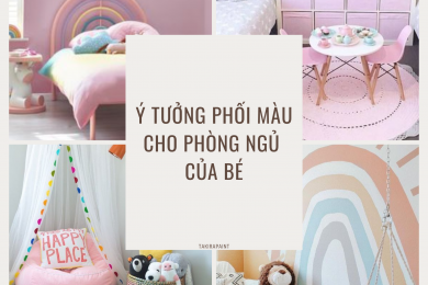 Ý tưởng phối màu cho phòng ngủ của bé